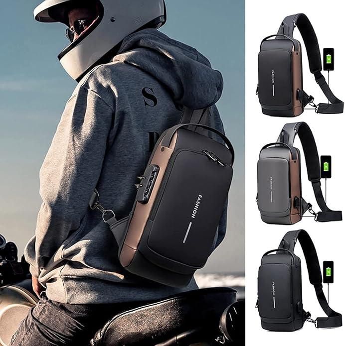 Premium Leather Sling Bag for Men – Compact & Stylish Crossbody Shoulder Bag