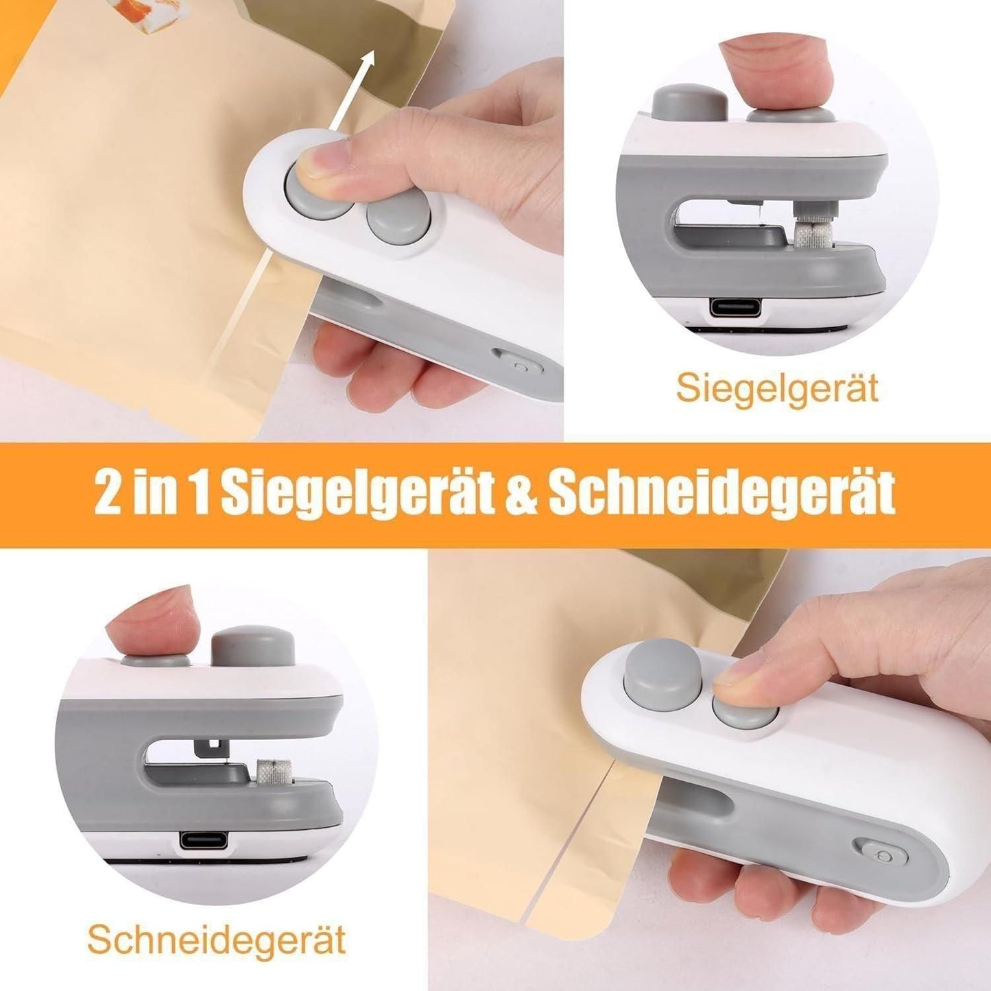 2-in-1 Portable Mini Bag Sealing Machine – USB Rechargeable & Magnetic