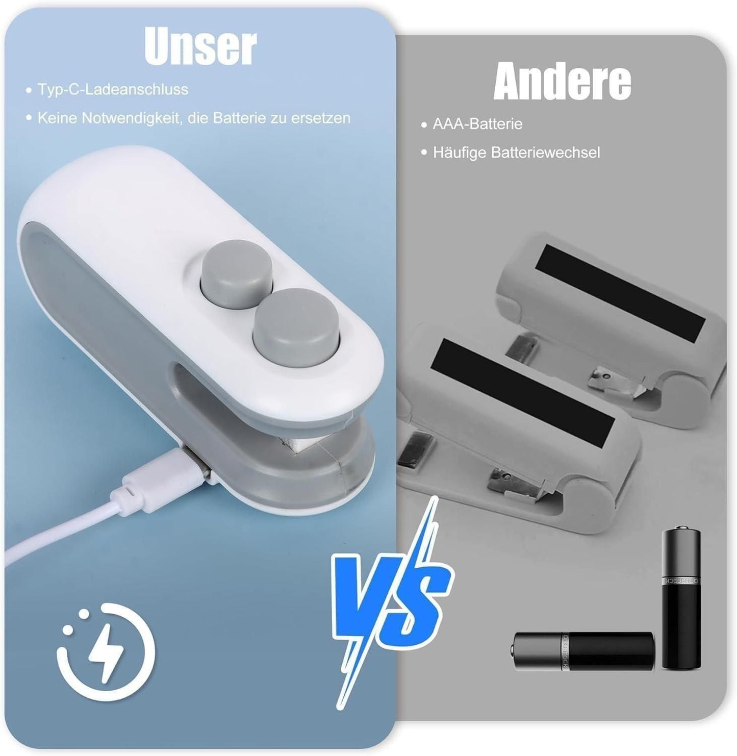 2-in-1 Portable Mini Bag Sealing Machine – USB Rechargeable & Magnetic