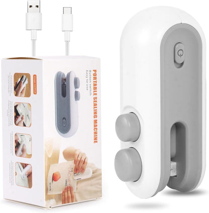 2-in-1 Portable Mini Bag Sealing Machine – USB Rechargeable & Magnetic