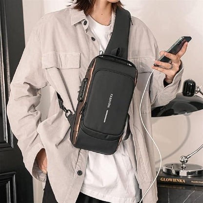 Premium Leather Sling Bag for Men – Compact & Stylish Crossbody Shoulder Bag